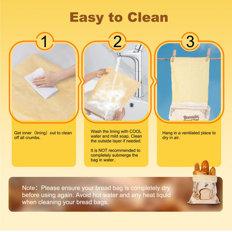 Beeswax bread bag used for fruits and vegetables during a picnic