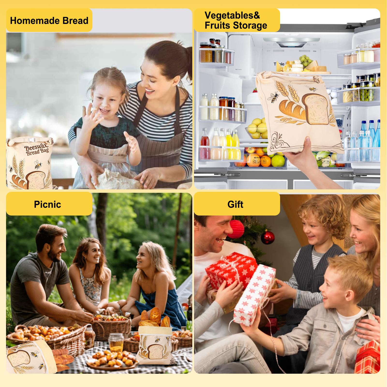 Nedsewor bread bag packaging makes a thoughtful eco friendly gift