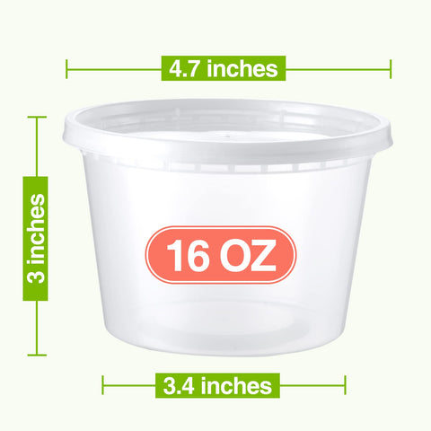 NEEBAKE 60-pack plastic food containers for versatile meal prep