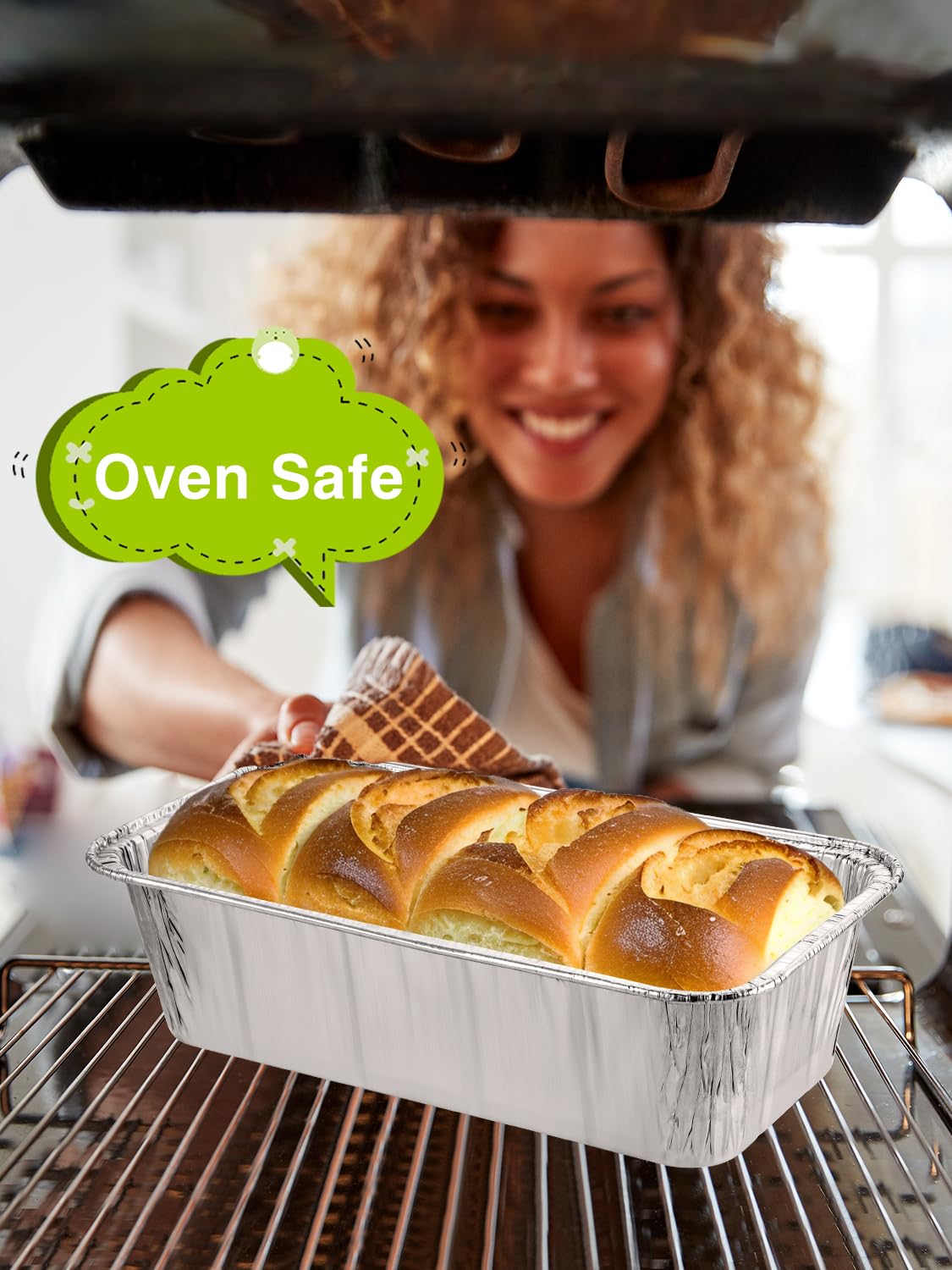 NEEBAKE aluminum pans freezer safe for make ahead meals.