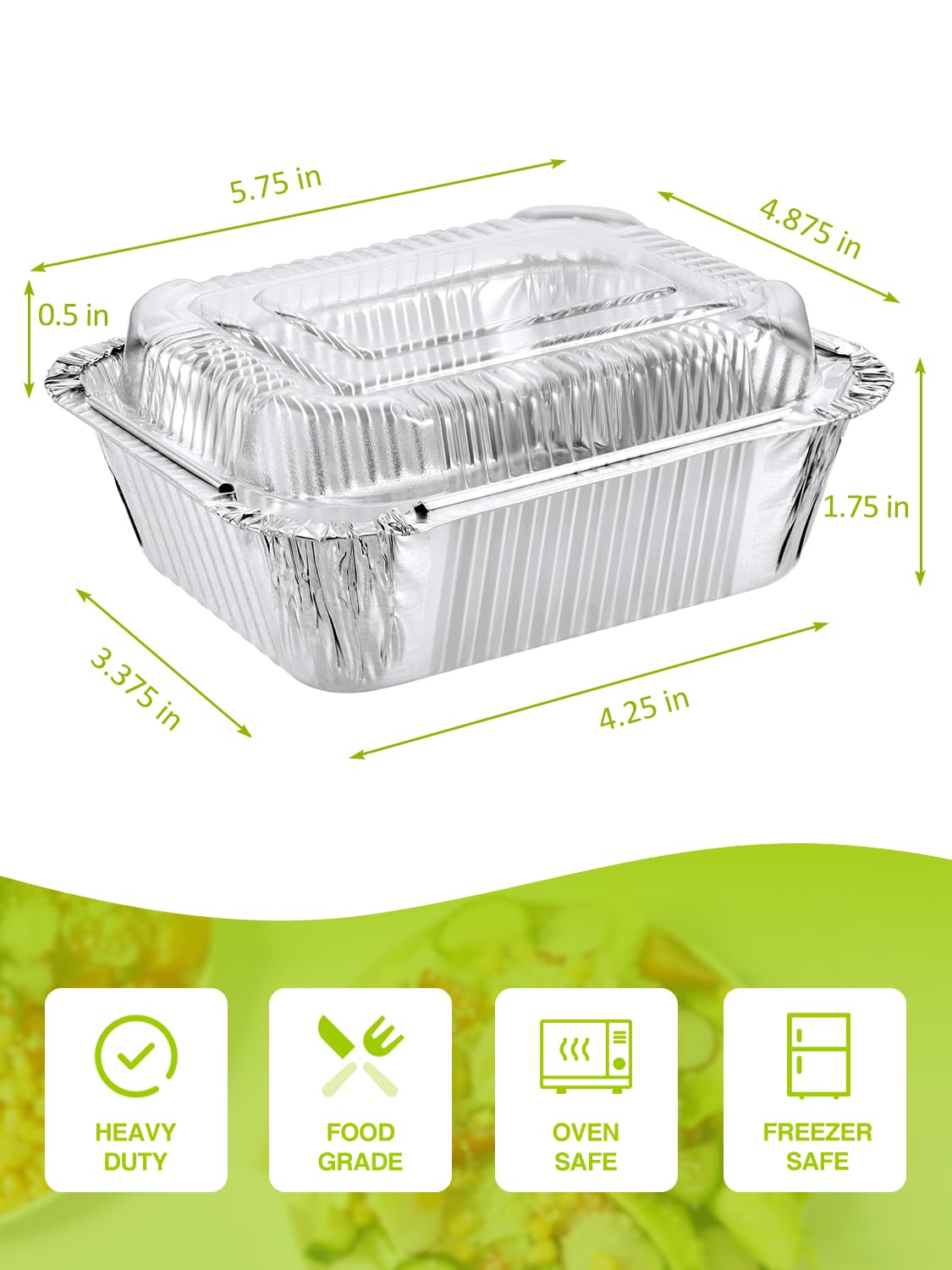 NEEBAKE durable aluminum pans, oven-safe and resistant to bending for hot dishes