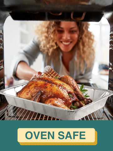 NEEBAKE oven-to-freezer pans provide even heat for golden crusts and juicy interiors.