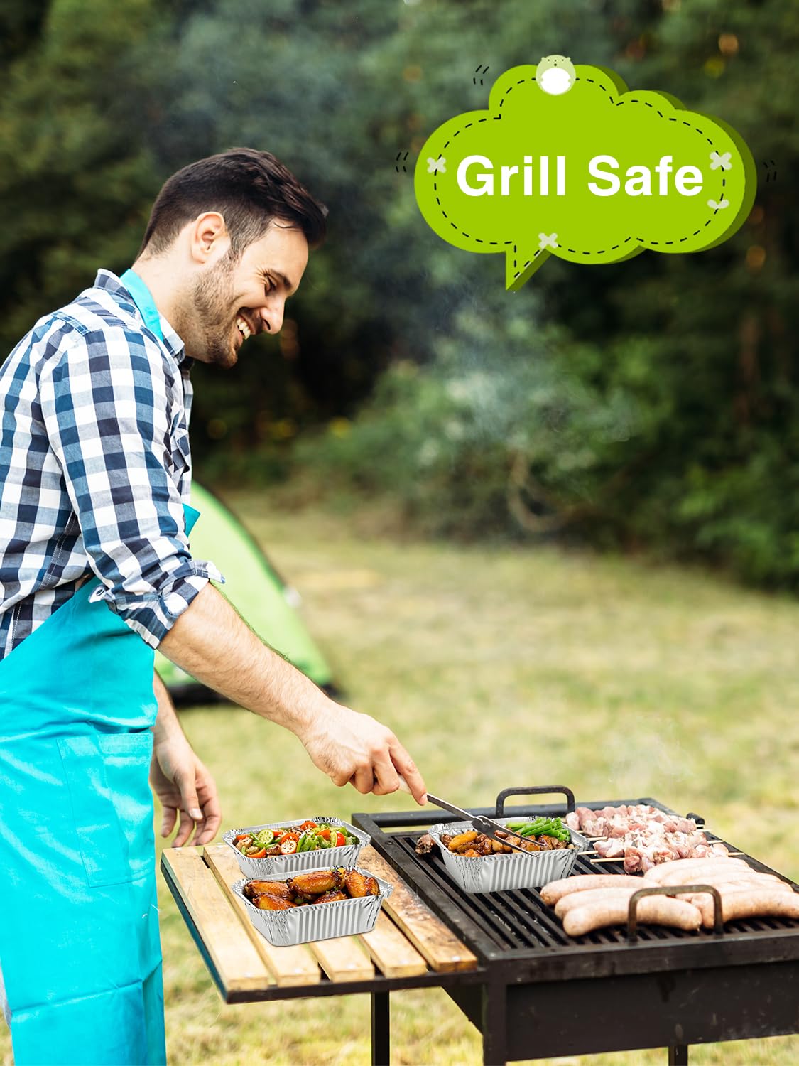 NEEBAKE freezer-safe disposable pans ideal for gatherings and batch meals.