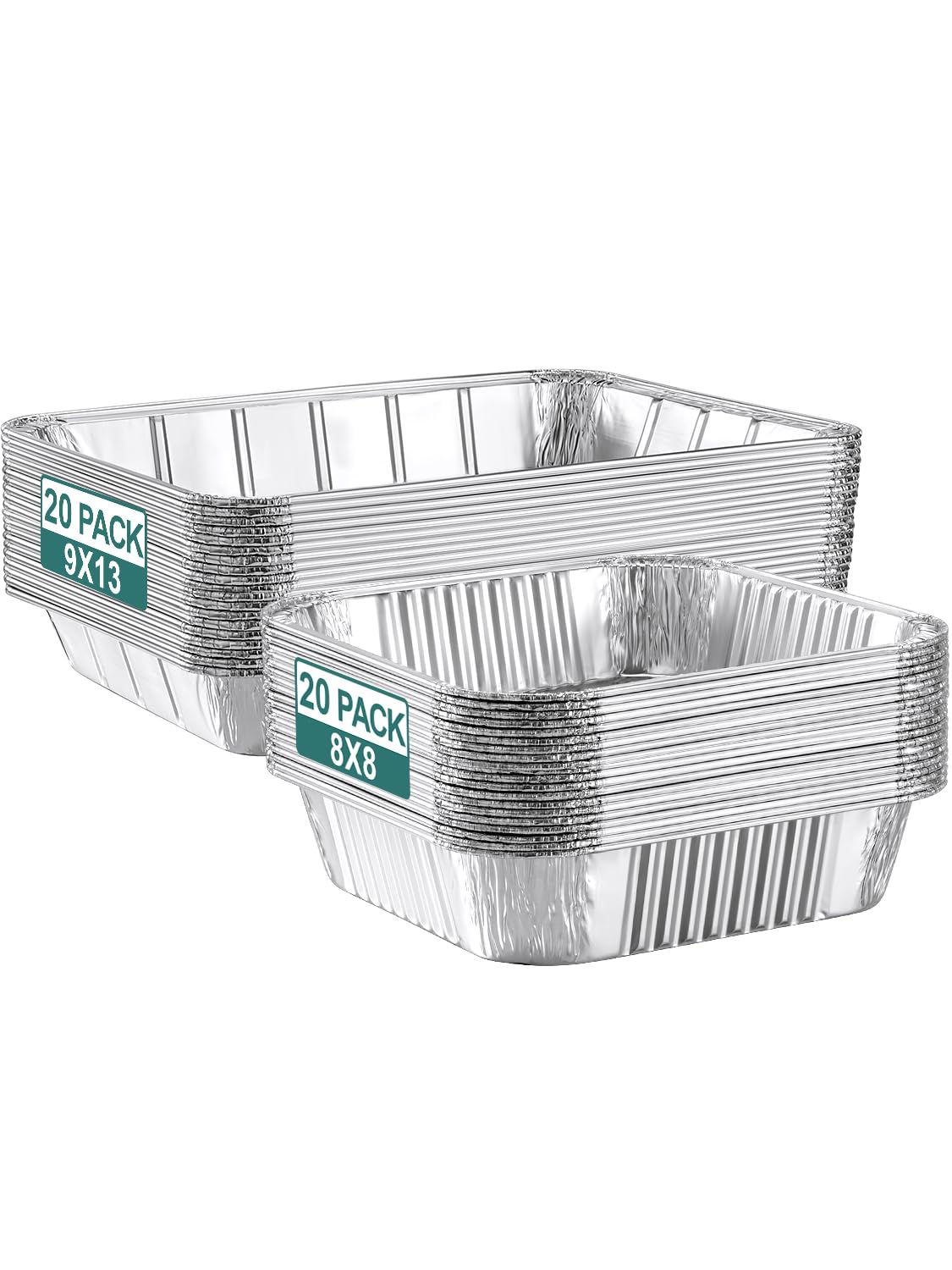 NEEBAKE large 9x13 foil pan ideal for oven-baked casseroles and roasts.