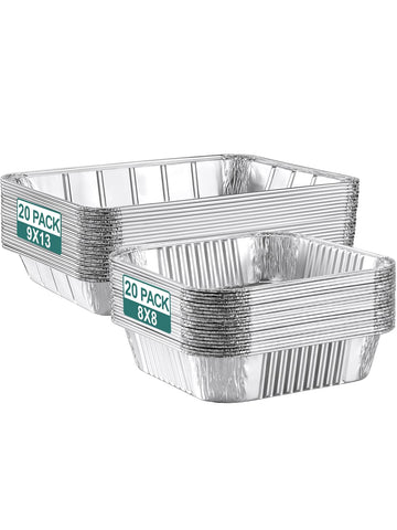 NEEBAKE large 9x13 foil pan ideal for oven-baked casseroles and roasts.