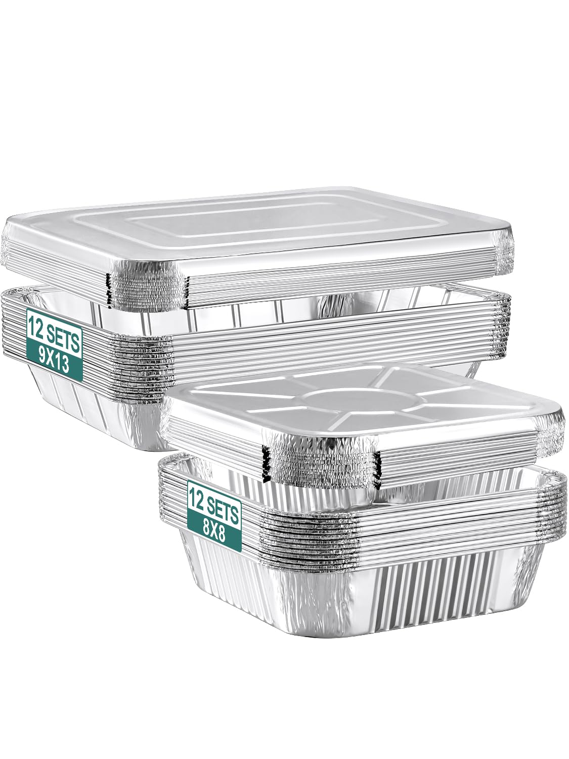 NEEBAKE large 9x13 pan with lid ideal for meal prep and heating.