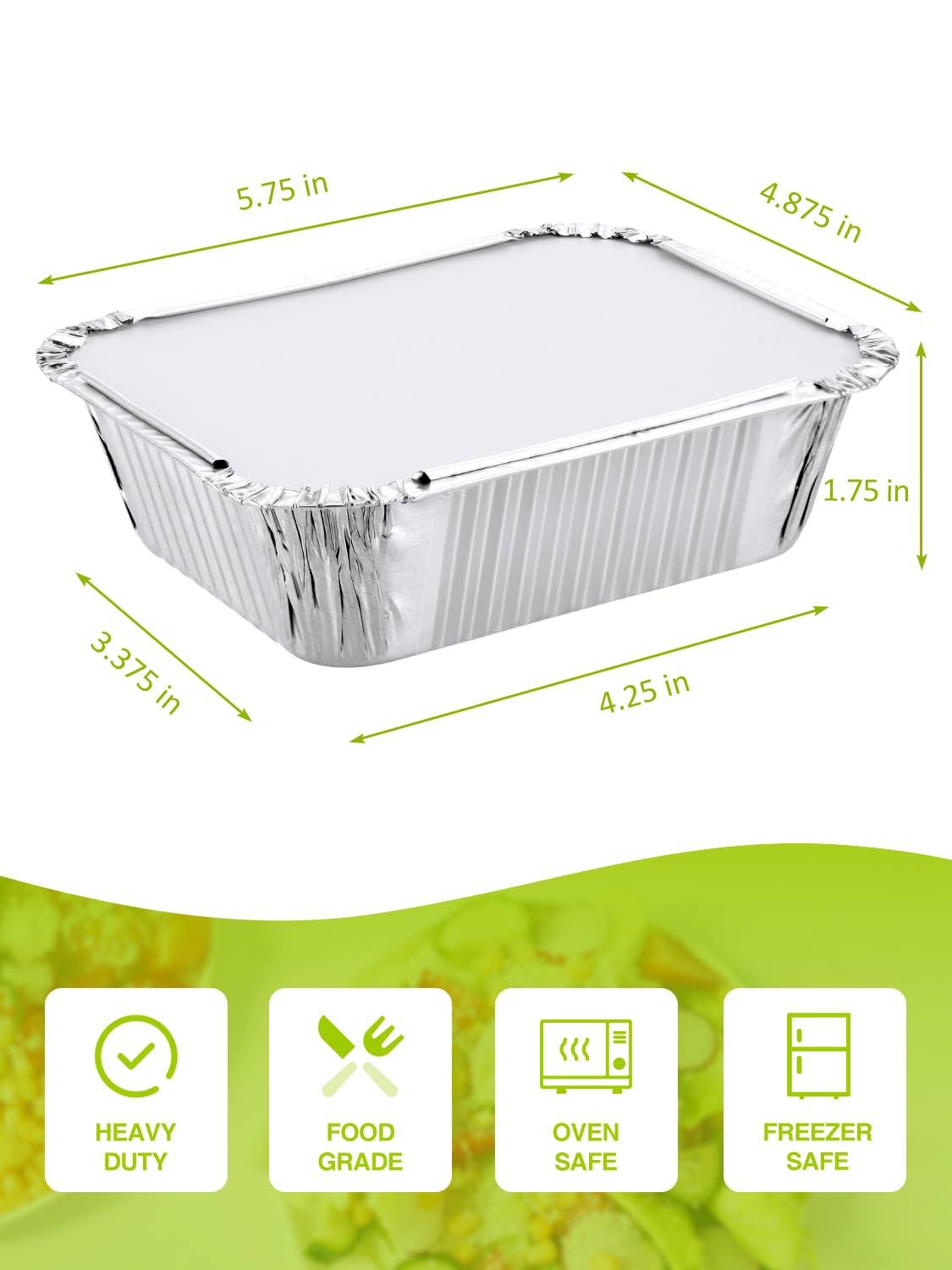 NEEBAKE mini aluminum pans for meal prep and baking.