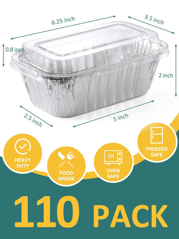Close up of NEEBAKE mini loaf pans showing durable aluminum construction