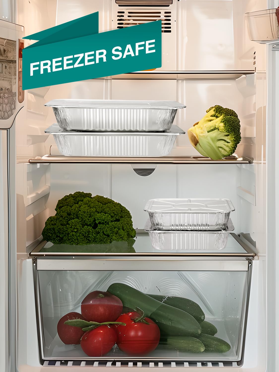 NEEBAKE oven and freezer safe pans suitable for various temps.