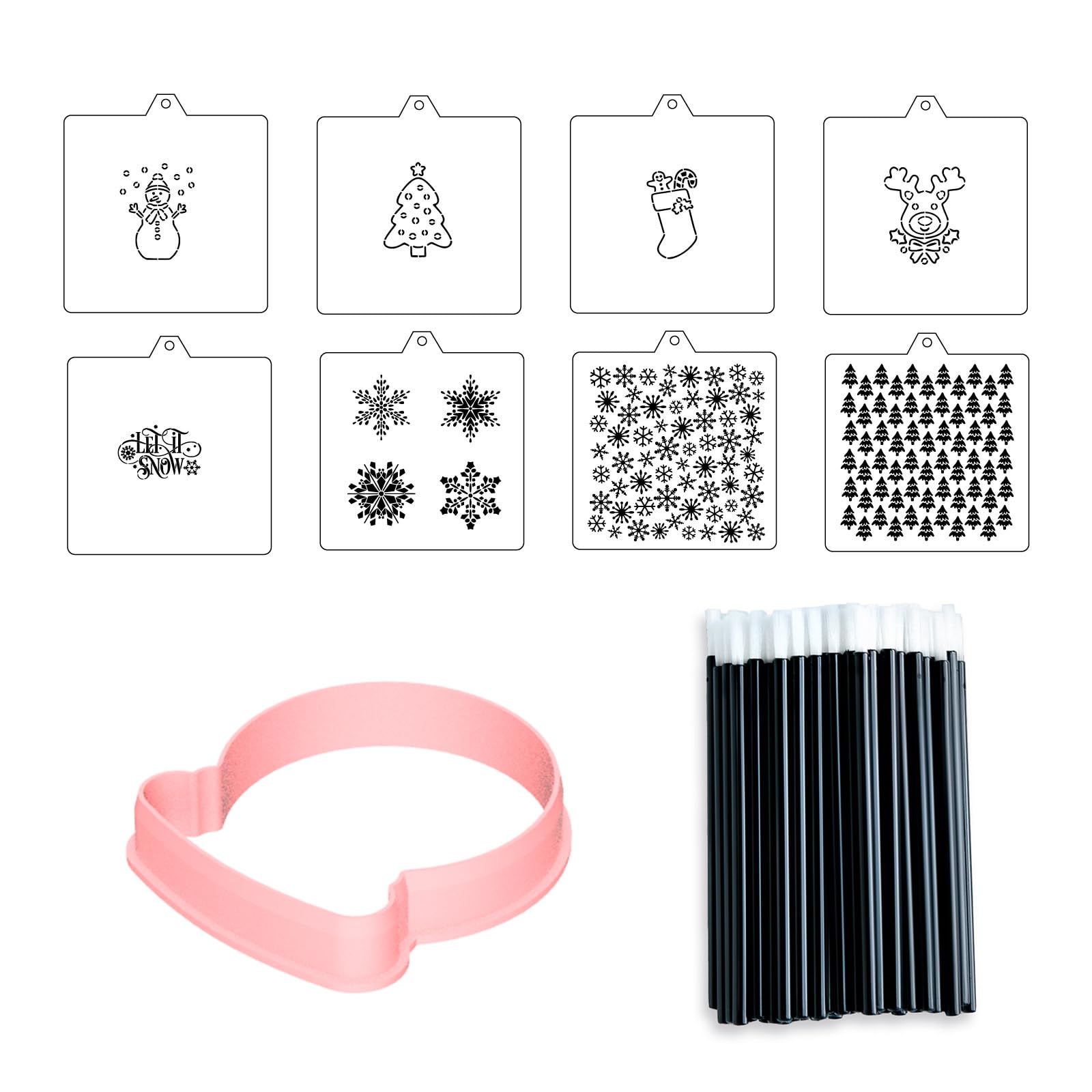 NEGEMEL cookie cutters stencil bundle collection for versatile cookies ready for any celebration.