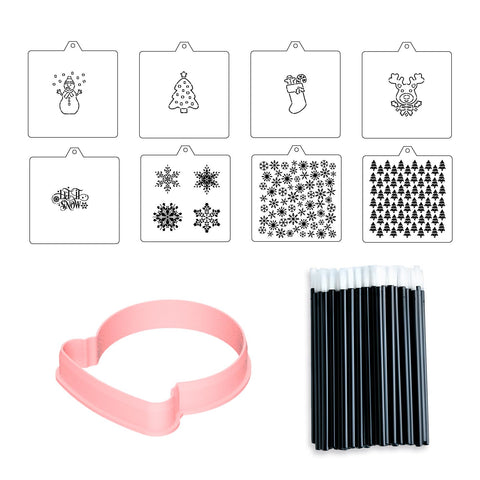 NEGEMEL cookie cutters stencil bundle collection for versatile cookies ready for any celebration.