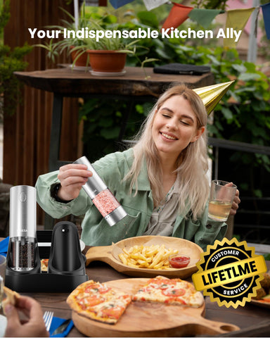 NEGESA easy-clean grinding chamber for quick maintenance after cooking.