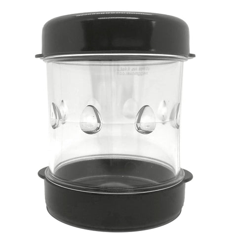 NEGG Boiled Egg Peeler Black top-cap for quick shell release