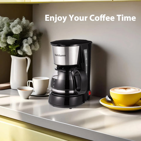 Nehilumn on kitchen counter with mugs, ready for daily use.