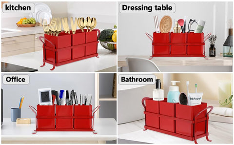 NelyBet Christmas-red kitchen organizer makes a festive gift idea.