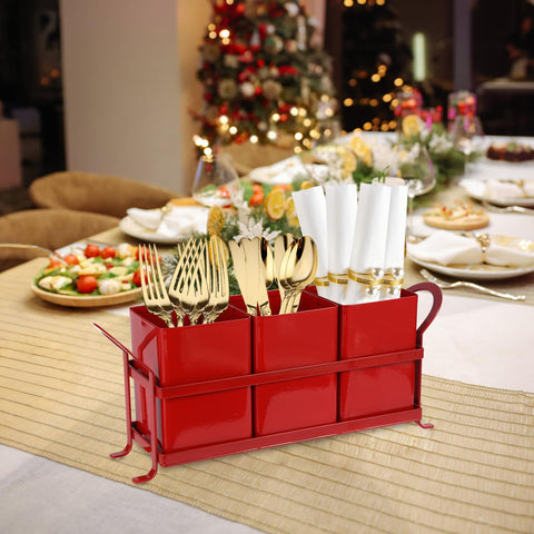 NelyBet portable utensil holder with tray for effortless transport to parties.