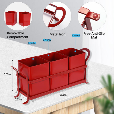 NelyBet red picnic caddy ideal for easy serving at outdoor gatherings.