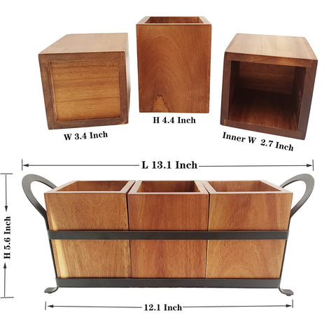 NelyBet utensil caddy includes metal tray for portable serving and transport
