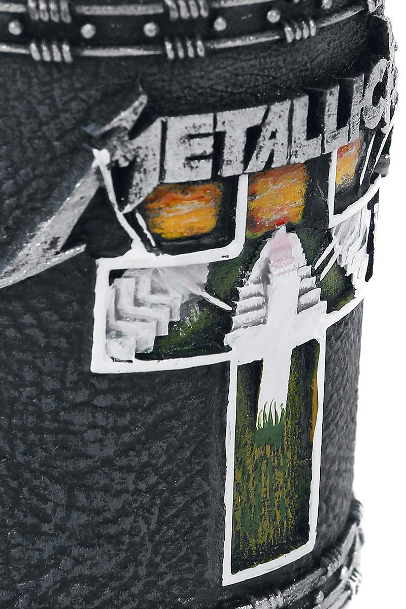 Nemesis Now Metallica artwork in resin with hand-painted finish suitable for shelves
