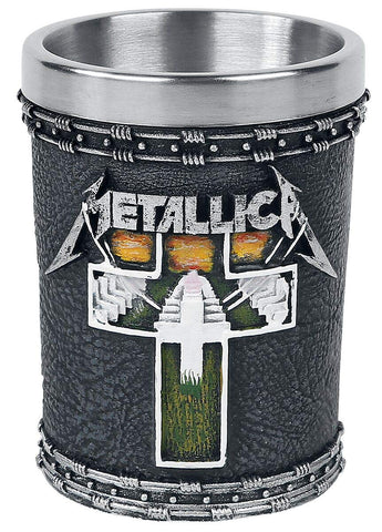 Nemesis Now Metallica Master of Puppets shot glass front view for display