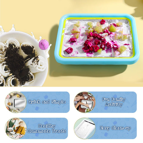 Family-friendly kitchen scene using Nenkarn to create rolls