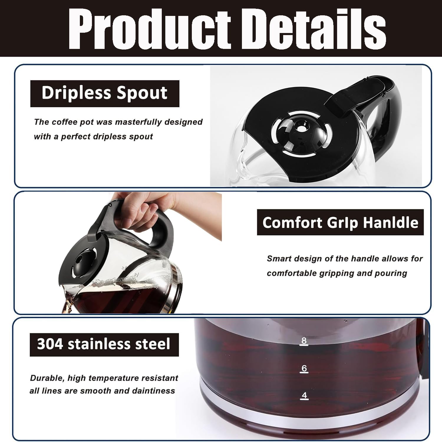 NEOAURR leak proof spout prevents drips during pouring