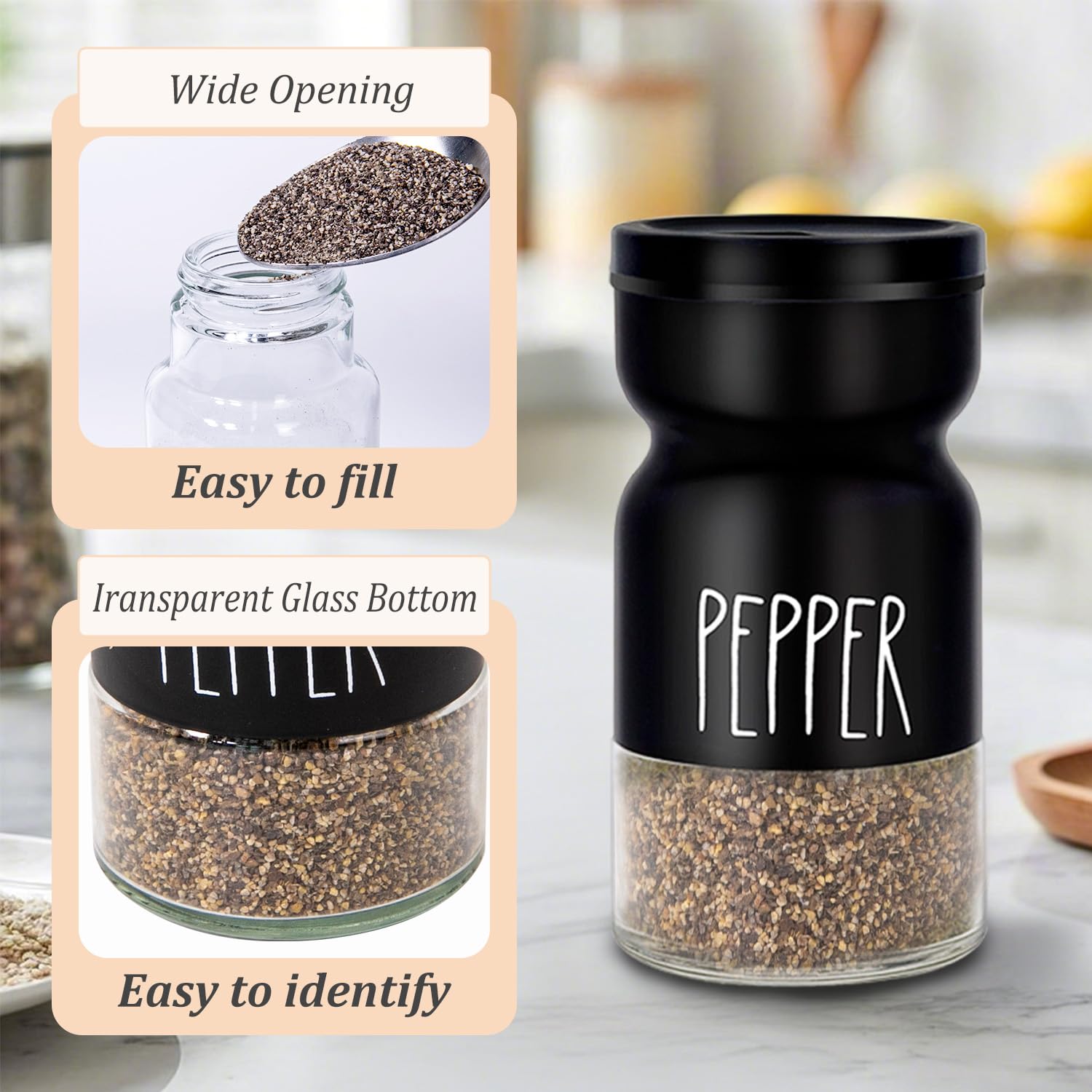 Neodaco ergonomic, easy-grip shakers streamline rapid seasoning.