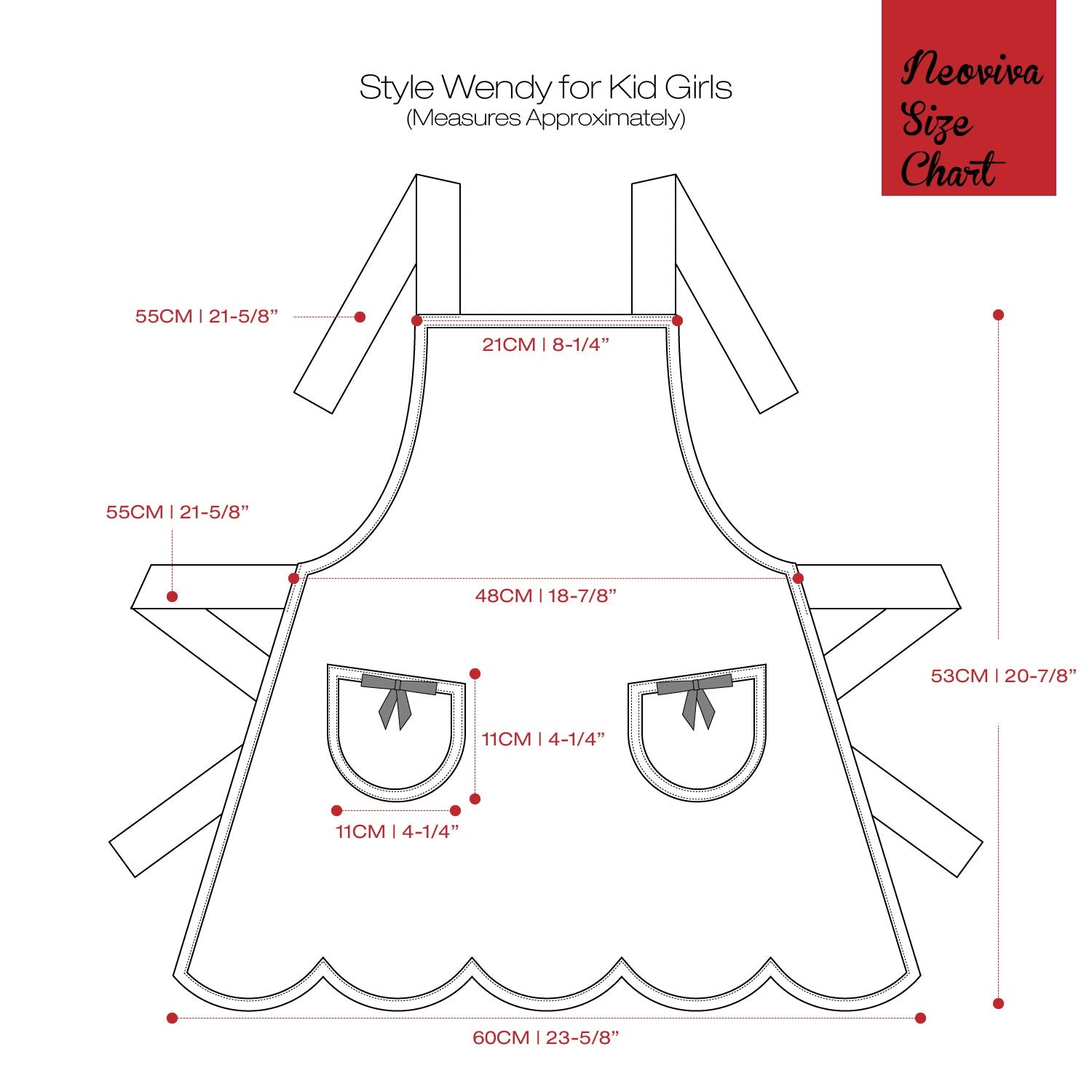 NEOVIVA Polka dots kids set as a charming holiday gift idea for young chefs