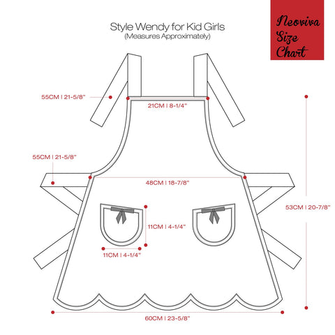 NEOVIVA Polka dots kids set as a charming holiday gift idea for young chefs