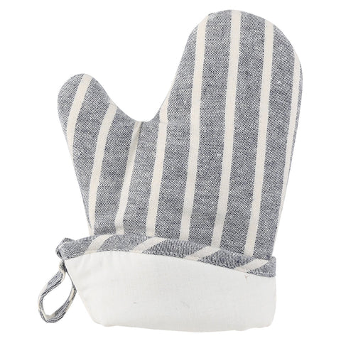NEOVIVA oven mitt with extra-long cuff and soft quilted denim for forearm protection