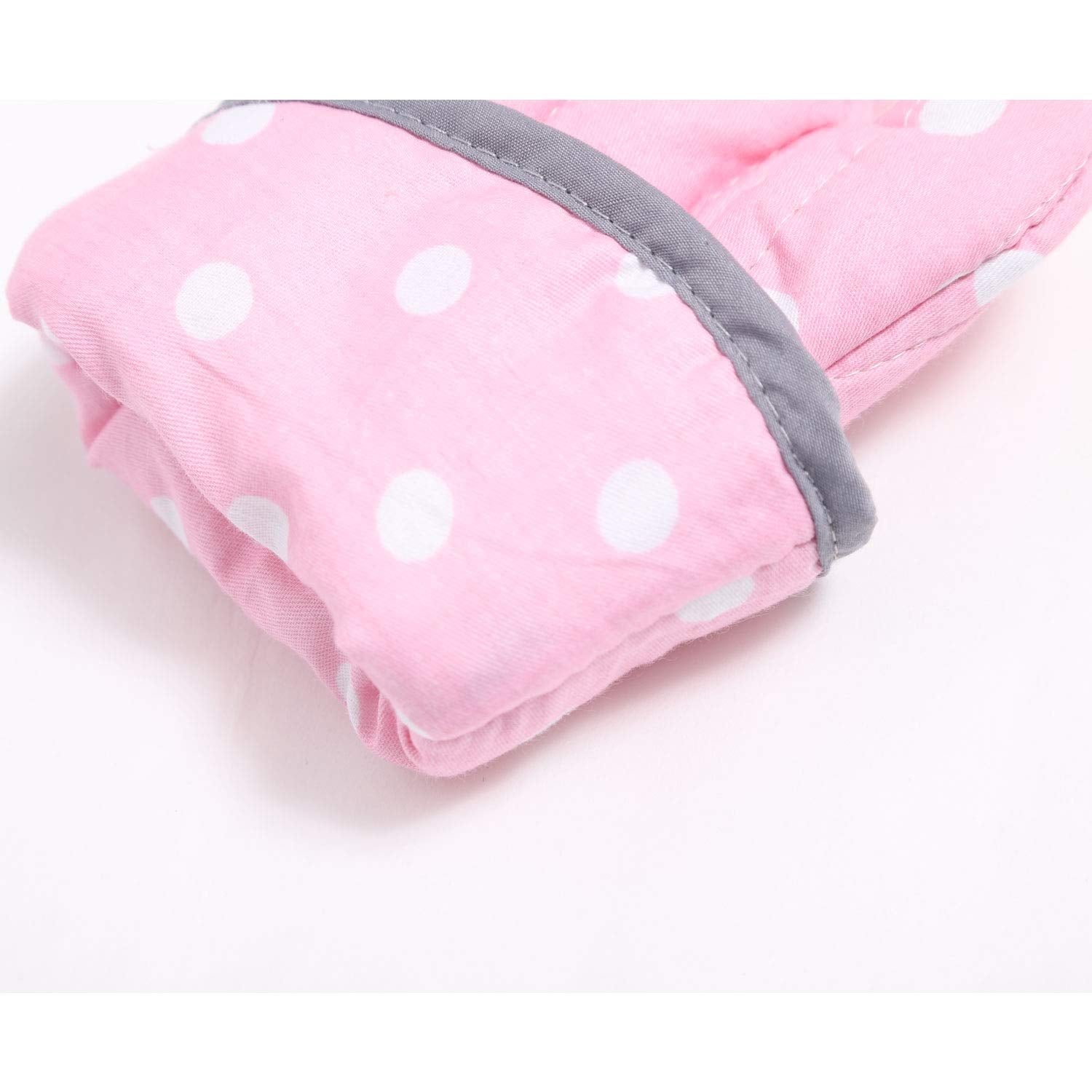 NEOVIVA farmhouse-style pink polka dots kitchen mitts