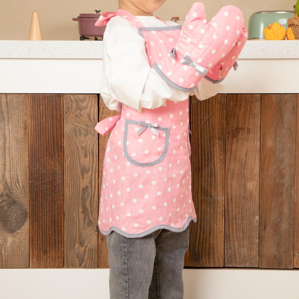 NEOVIVA Kids Apron with pockets for small utensils during play or real kitchen tasks