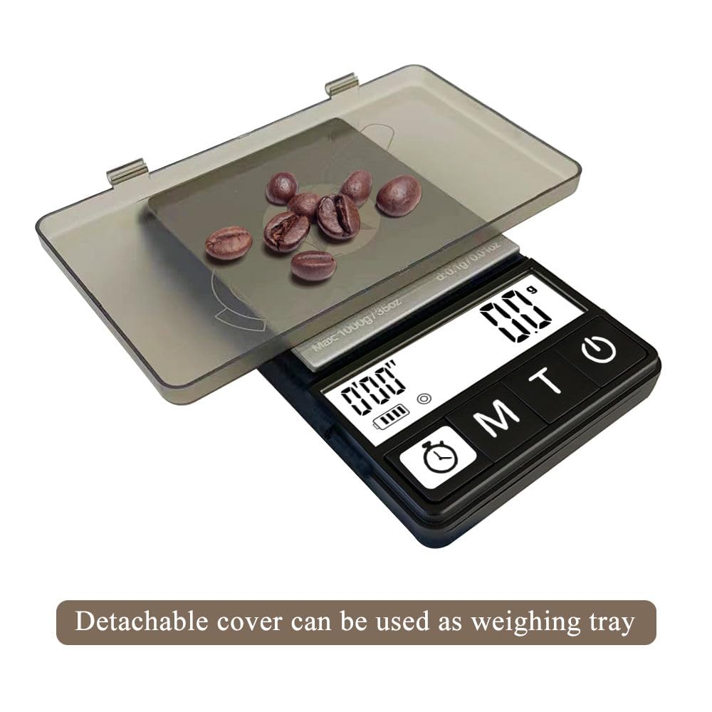 NEOWEIGH detachable lid used as a weighing tray in action.