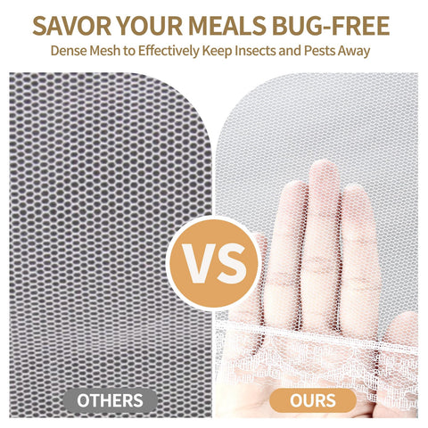 NEPAK large 17x17 outdoor covers shield food during picnics