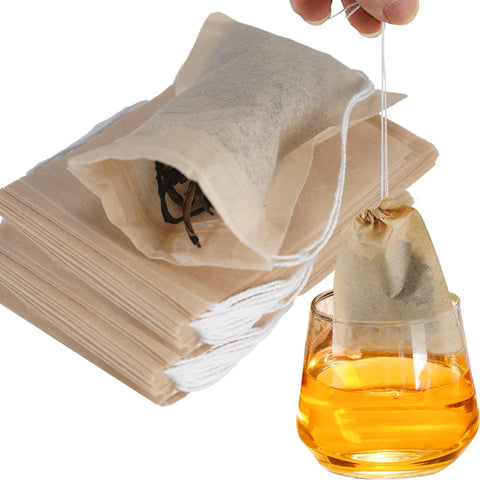 NEPAK loose tea filter bags with unbleached paper for clean brews