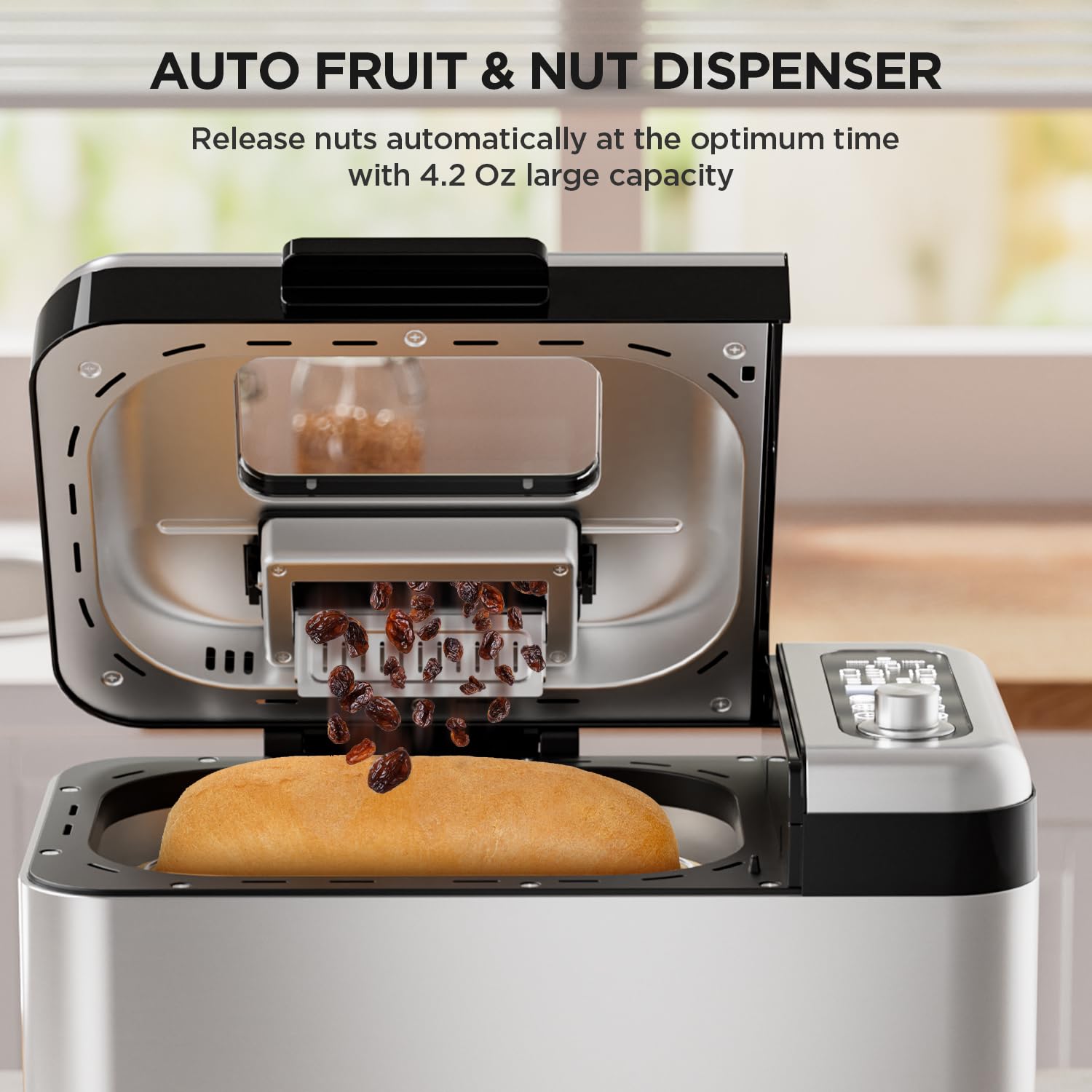 Neretva bread maker ceramic nonstick pan after use, easy cleanup.