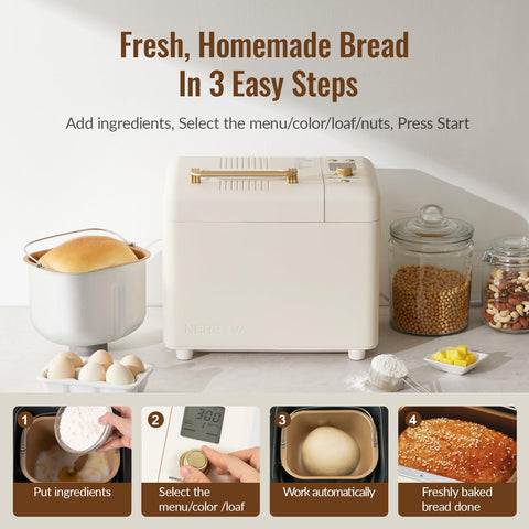 Neretva bread maker ceramic pan enables easy release