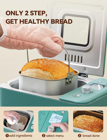 Neretva 15-hour timer lets you bake ahead for fresh bread.