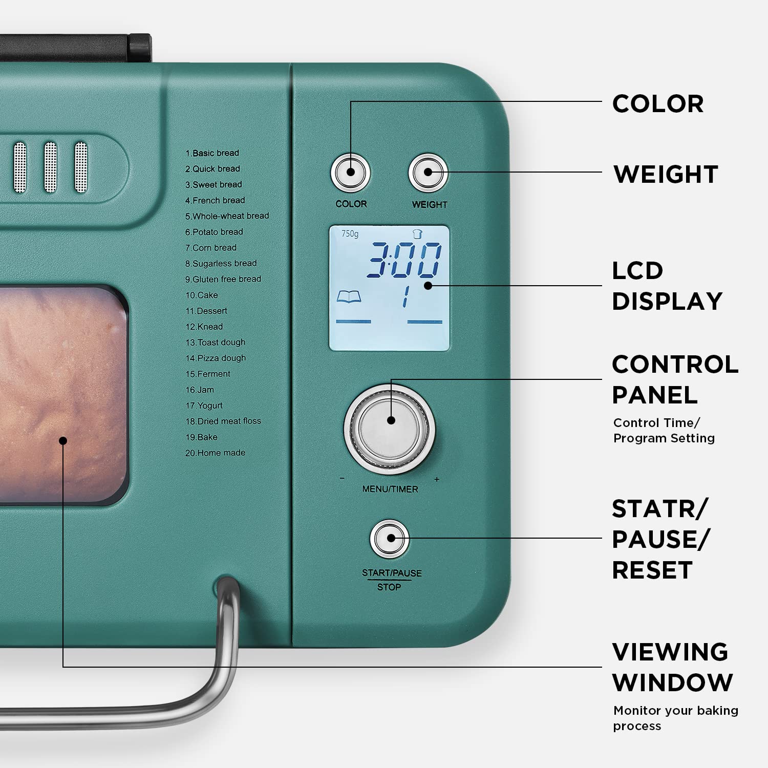 Low-noise operation keeps mornings peaceful while bread bakes.