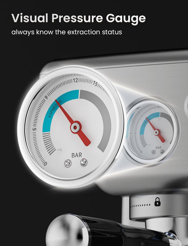 Neretva espresso machine automatic relief valve protects boiler and preserves taste.