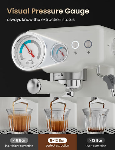 Neretva steam wand delivering rich milk foam for cafe-style beverages.