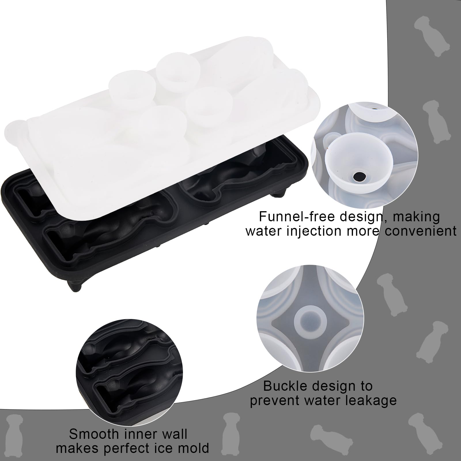 Nerien cocktail ice tray in dog shape ideal for parties