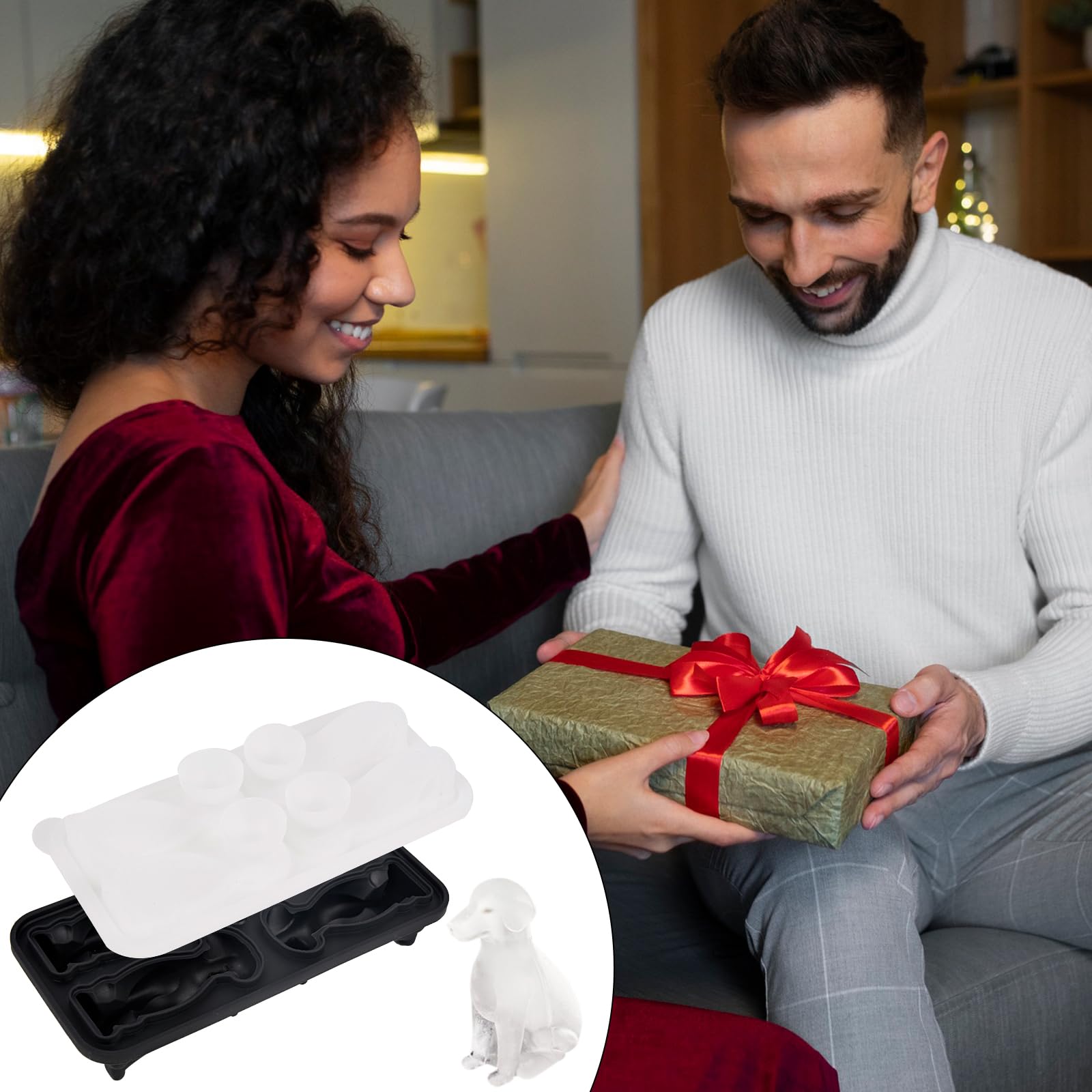 Nerien dog lover gift ice tray, a playful entertaining accessory