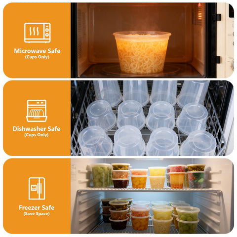NESCCI stackable deli containers save fridge space and simplify meal organization.