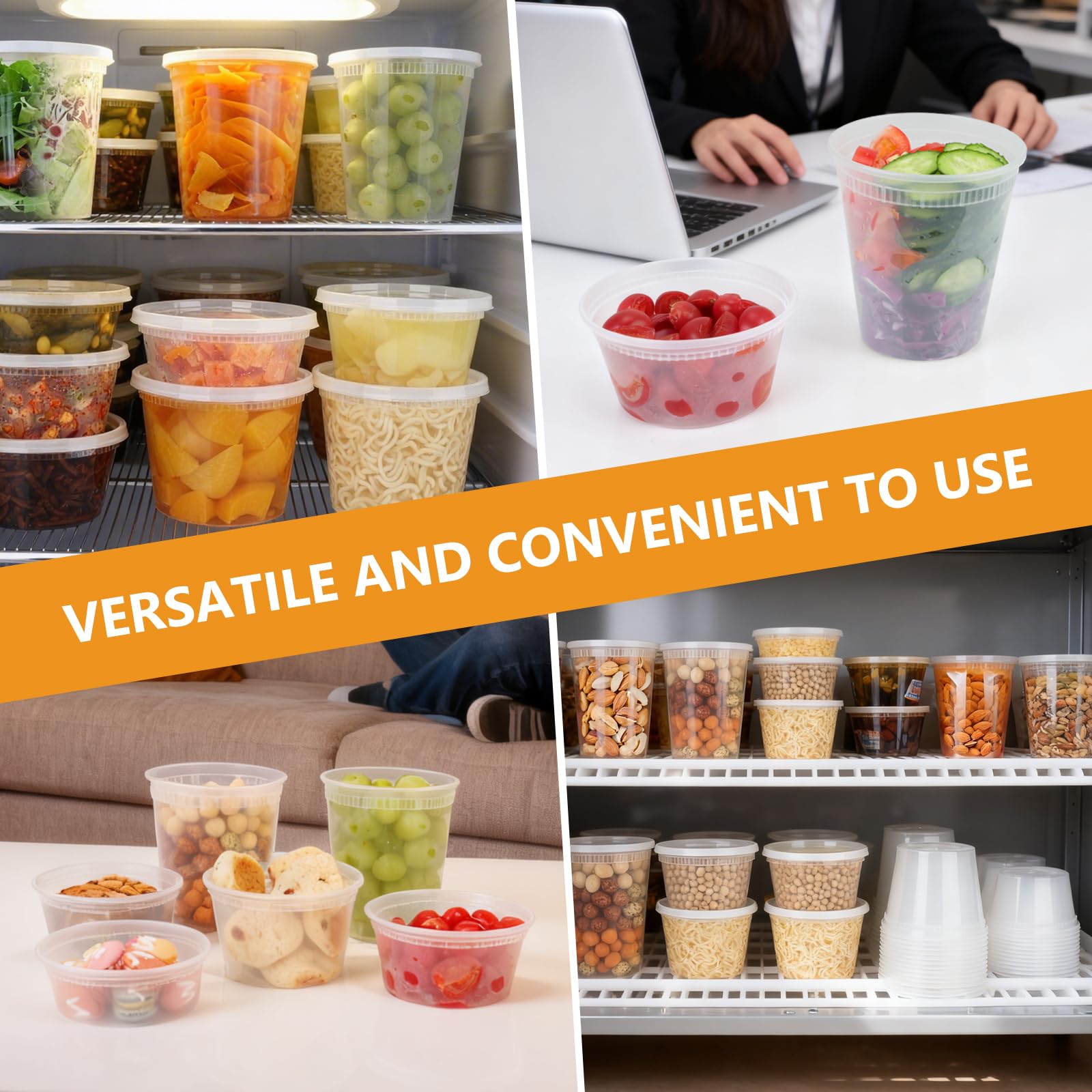 NESCCI portable deli containers ideal for takeout lunches and picnics.