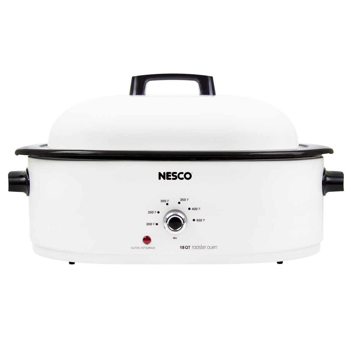 NESCO MWR18-14 roaster oven ready for turkey roasting with even heat