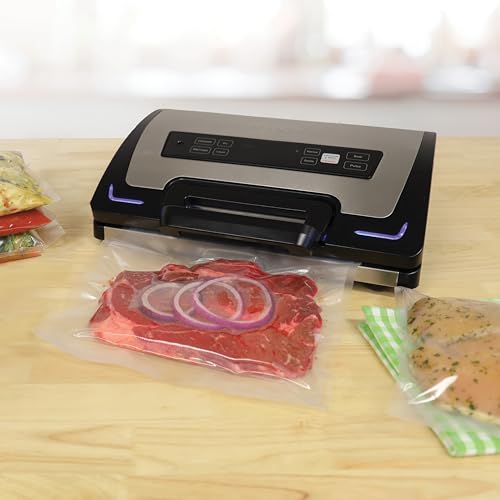 NESCO VS-22LB built-in roll storage and bag cutter for custom bags