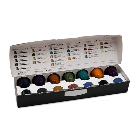 Nespresso Essenza Mini 1150-watt power for quick brewing.