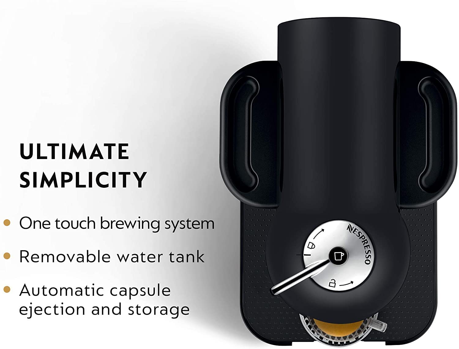 Vertuo offers four cup sizes for espresso and coffee at a glance.