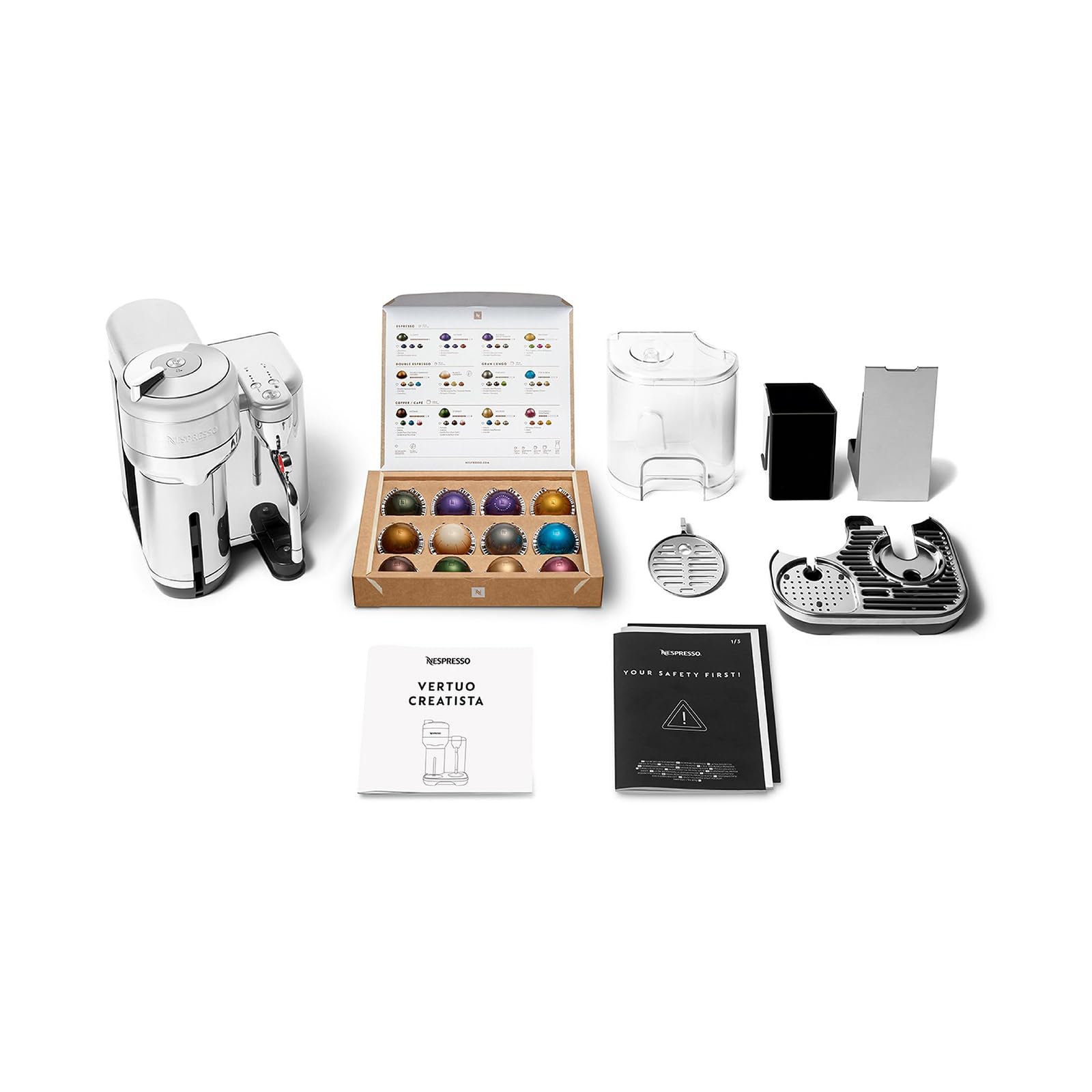 Nespresso Vertuo Creatista espresso-shot captures rich, quick single or double espressos.